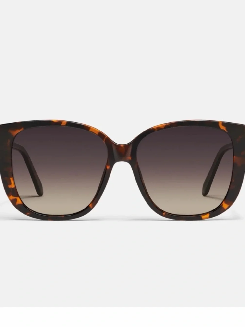 Quay Australia Ever After Tortoiseshell Oversized Sunglasses